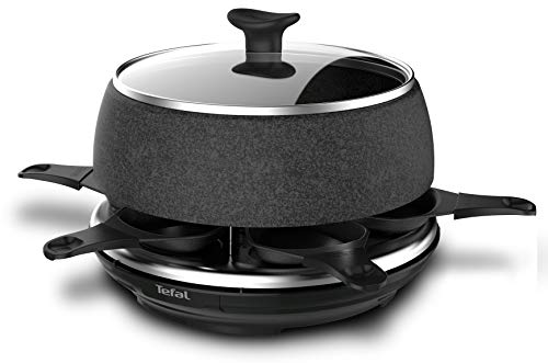 Tefal Raclette Cheeseanaco Fondue Tartiflette Crepe Plancha Boite A Fromage 6 Personnesa re12c801