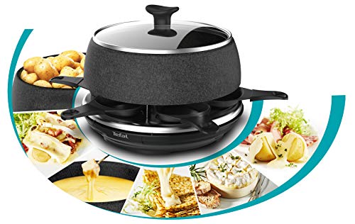 Tefal Raclette Cheeseanaco Fondue Tartiflette Crepe Plancha Boite A Fromage 6 Personnesa re12c801