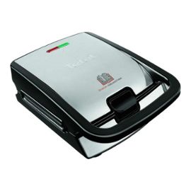Tefal Snack collection SW853D12 Croque gaufres 700 Watt inoxnoir