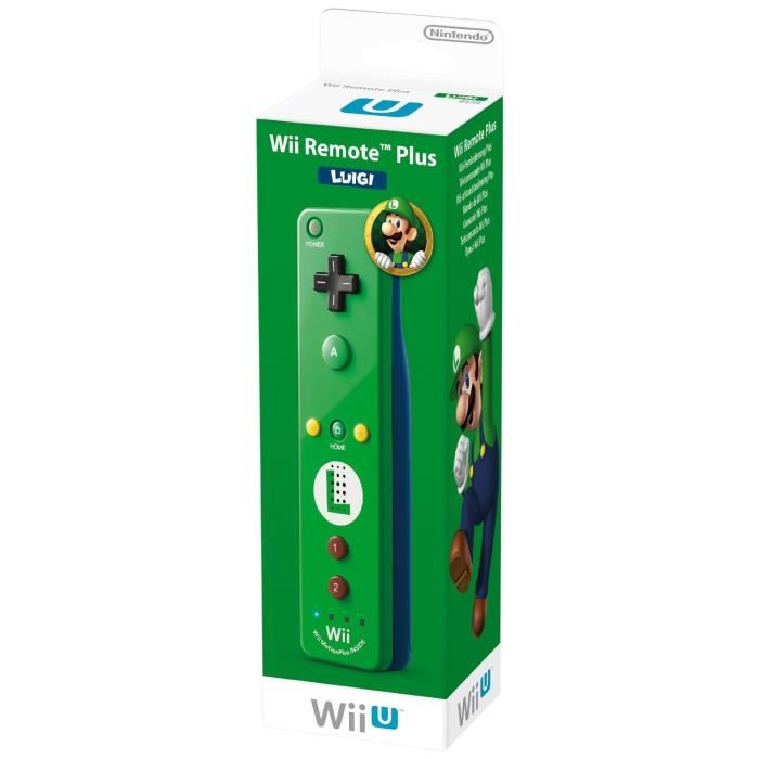 Manette Wii Telecommande Wii U Plus Luigi Verte