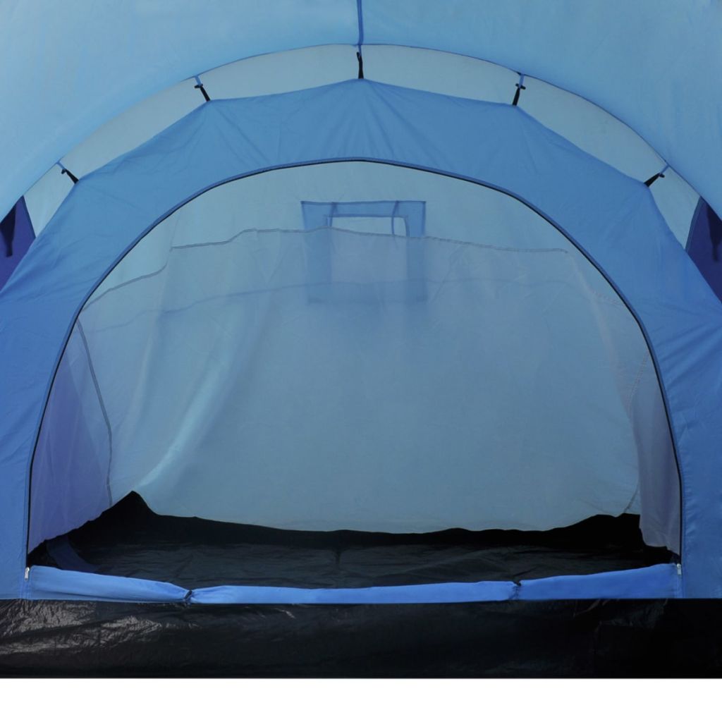 Vidaxl Tente De Camping Impermeable 6 Personnes Bleu Marin/bleu Clair