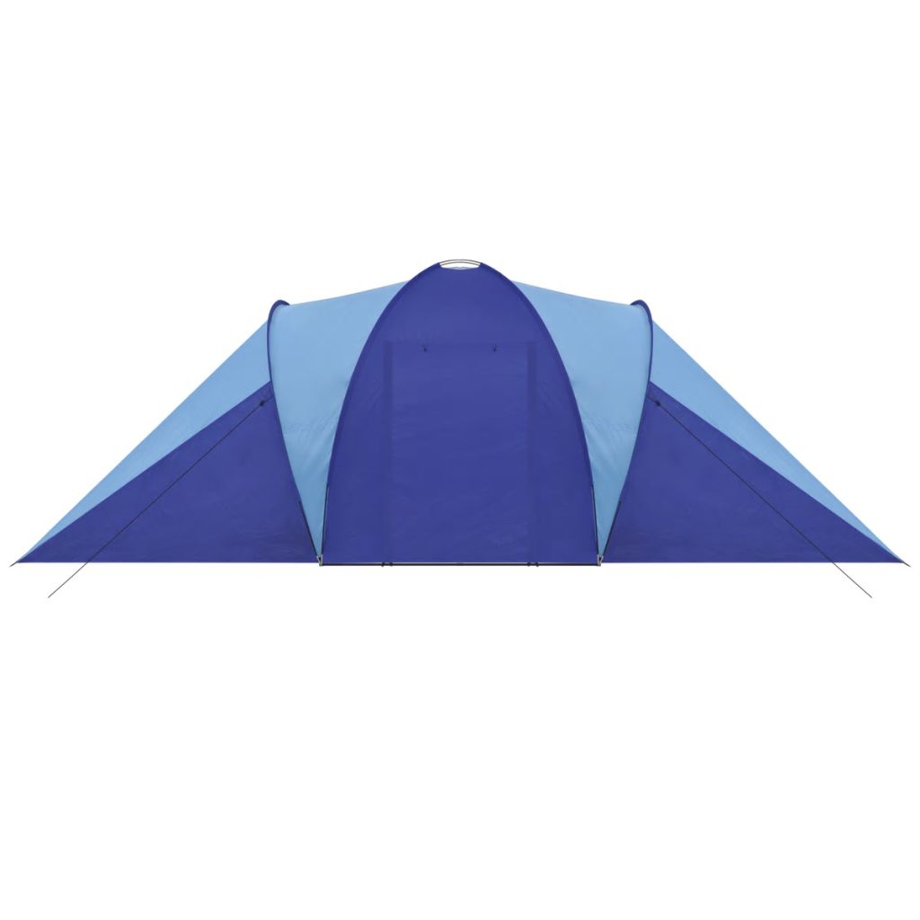 Vidaxl Tente De Camping Impermeable 6 Personnes Bleu Marin/bleu Clair