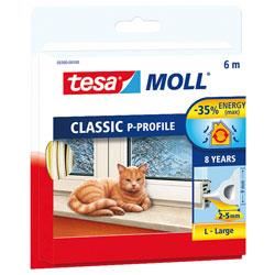 TESA Joint portes et fenetres Comble espaces 6 m x 9 mm x 55 mm Blanc