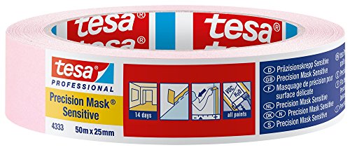 Adhesif De Masquage - Tesa - 4333 - 50 M - 25 Mm - Precision Interieure