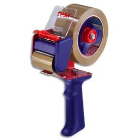 Devidoir avec frein pour rouleaux adhesifs d'emballage 100 m ou 66 m. Devidoir metal, lame metal, manche plastique resistant. Tension reglable. Devidoir avec frein Tesa 6300 - pour rouleaux adhesifs d'emballage 100m ou 66m