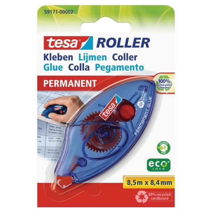 Tesa Roller Jetable Colle Permanente - 8,4 Mm