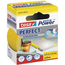 TESA Ruban de reparation Toile Super resistant 275m x 38mm Jaune