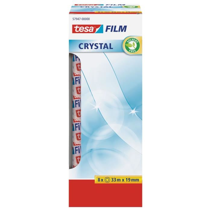 Tesa Tour 8 Rubans Adhesif Film Crystal - 33mm X 19mm