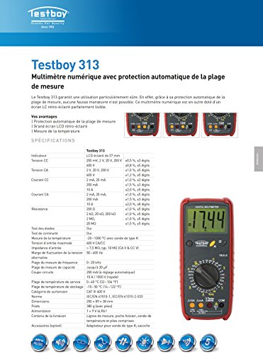 Testboy TB 313 Multimetre numerique