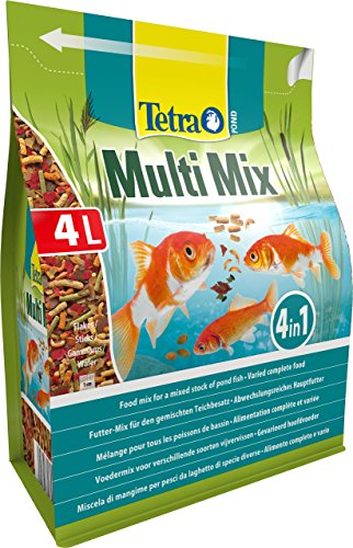 TETRA Aliment complet Mix de 4 aliments varies Tetra Pond Multimix 4 L Pour poisson de bassin