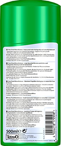 Produit Pour Bassin De Jardin - Tetra - Tetra Pond Water Balance - 500 Ml - Équilibre Naturel - Stabilise Ph
