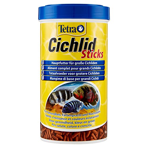 Granules Pour Cichlides - Tetra - Cichlides Sticks - Aliment Complet - 500 Ml - Pour Poissons Adultes