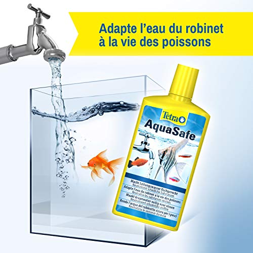 Conditionneur d'Eau AquaSafe pour Poissons Tropicaux - Tetra - 500ml