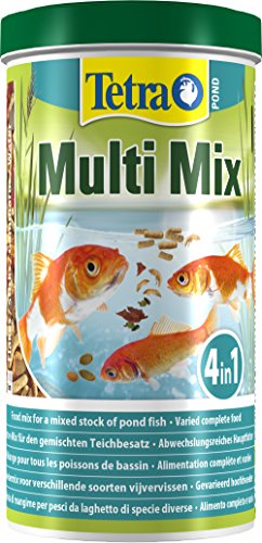TETRA Aliment complet - Mix de 4 aliments varies - Tetra Pond Multimix - 1 L - Pour poisson de bassin