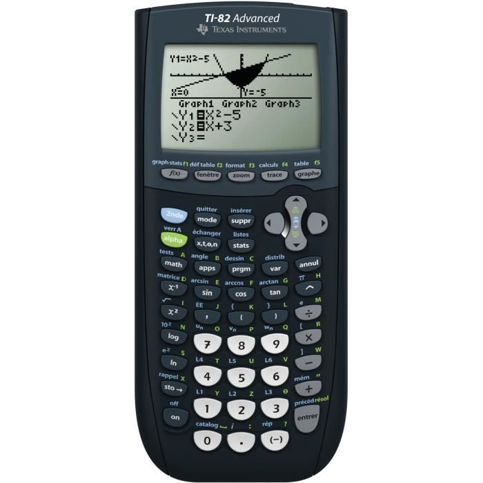 Calculatrice Graph TI-82 Advanced - TEXAS INSTRUMENTS