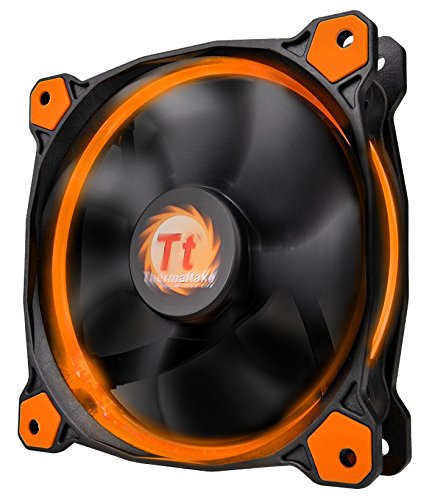 Thermaltake Riing 14 LED - Ventilateur PC (14 cm - LED Orange) Noir