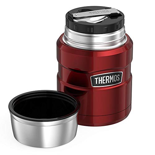 Thermos King Porte Aliments Isotherme - 470ml - Rouge