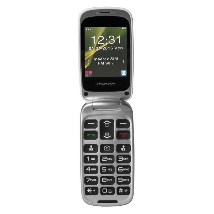 Thomson Serea 63 - Telephone mobile - microSD slot - GSM - 240 x 320 pixels - 0,3 MP - blanc