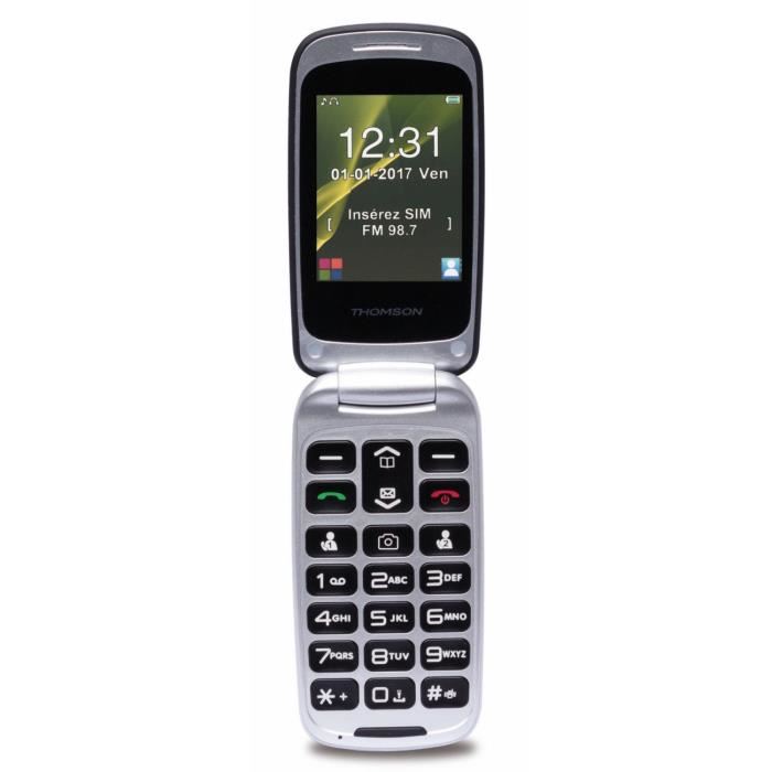 Thomson Serea 63 - Telephone mobile - microSD slot - GSM - 240 x 320 pixels - 0,3 MP - noir