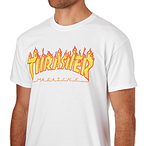 Thrasher Flame T Shirt white Taille XL