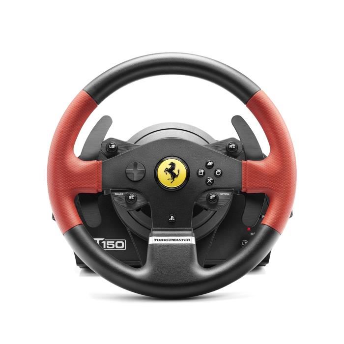 Thrustmaster T150 Ferrari Edition Ensemble Volant Et Pedales Filaire Pour Pc Sony Playstation 3 Sony Playstation 4