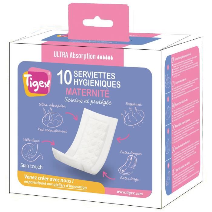 Tigex Serviettes Hygieniques Post Accouchement