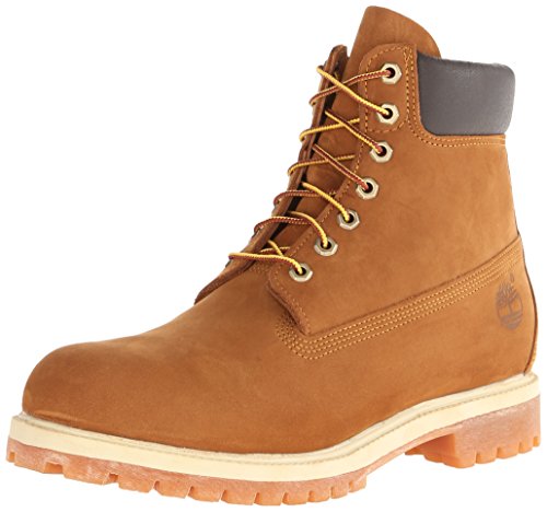 Timberland - 6 Inch Prem Boot Rust 72066 - Homme - Cuir Nubuck Brun - Semelle Exterieure Caoutchouc