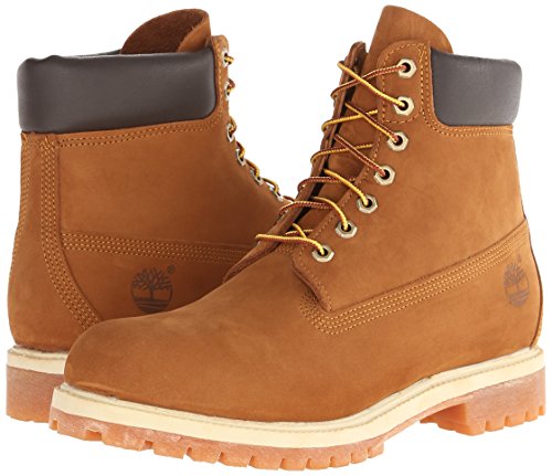 Timberland - 6 Inch Prem Boot Rust 72066 - Homme - Cuir Nubuck Brun - Semelle Exterieure Caoutchouc