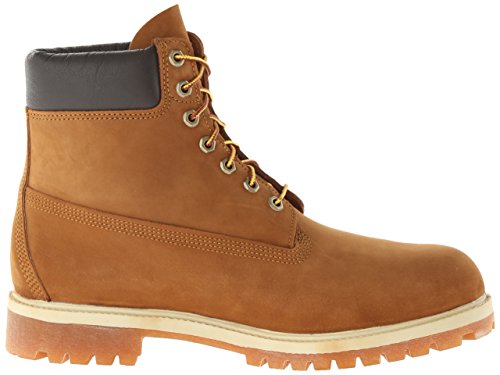 Timberland - 6 Inch Prem Boot Rust 72066 - Homme - Cuir Nubuck Brun - Semelle Exterieure Caoutchouc