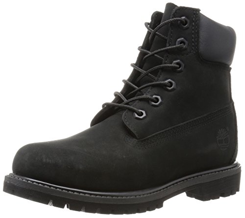 Timberland Bottines 6 Pouces De Qualitaa© Supaa©rieure En Cuir Nubuck Noir Noir 39 Female