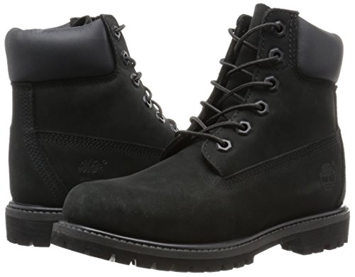 Timberland Bottines 6 Pouces De Qualitaa© Supaa©rieure En Cuir Nubuck Noir Noir 39 Female