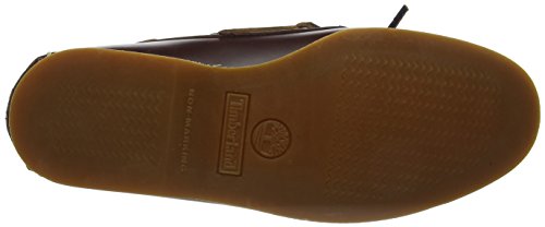 Chaussure Homme En Cuir Brun Timberland Dessus En Cuir Rouge Adulte