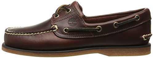 Chaussure Homme En Cuir Brun Timberland Dessus En Cuir Rouge Adulte