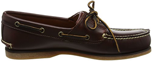 Chaussure Homme En Cuir Brun Timberland Dessus En Cuir Rouge Adulte