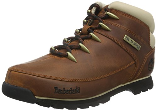 Timberland - Euro Sprint Mid Lace Up Boot Brown Pour Homme En Cuir - Taille 9 Us