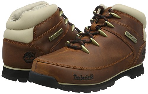 Timberland - Euro Sprint Mid Lace Up Boot Brown Pour Homme En Cuir - Taille 9 Us