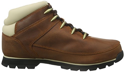Timberland - Euro Sprint Mid Lace Up Boot Brown Pour Homme En Cuir - Taille 9 Us
