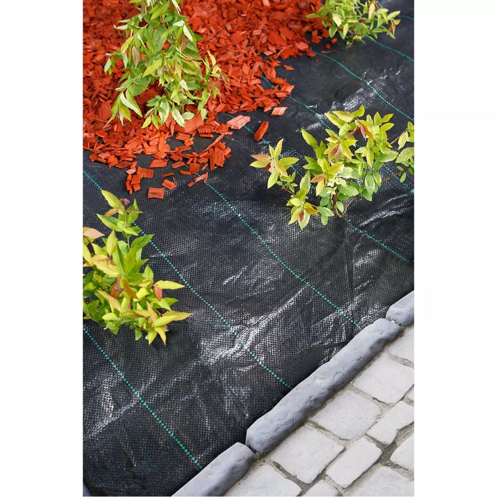 Nature Bache De Sol De Contrôle Des Mauvaises Herbes 2x5 M Noir
