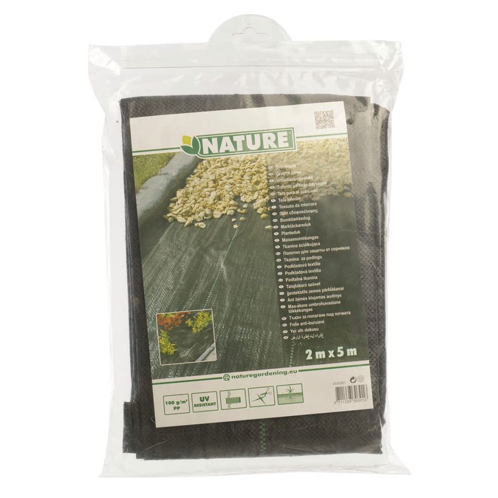 Nature Bache De Sol De Contrôle Des Mauvaises Herbes 2x5 M Noir