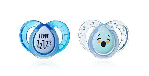 Tommee Tippee 2 Sucettes Ctn Nuit 6 18m