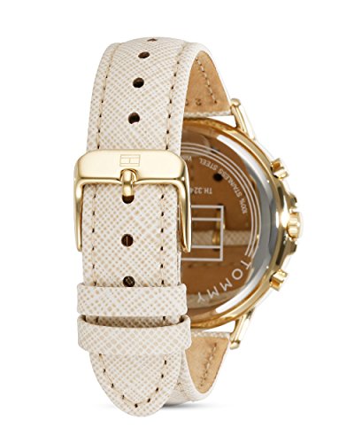 Montre Femme - Tommy Hilfiger - 1781790 - Cuir Creme - Acier Inoxydable - Argente