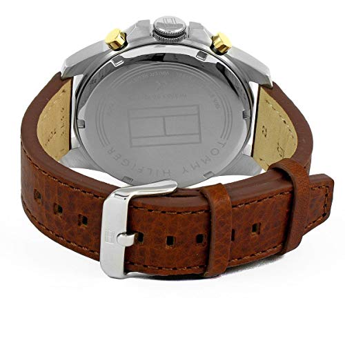 Montre - Tommy Hilfiger - 1791561 - Cuir Marron - Resistant A Leau 5 Bar - 46 Mm