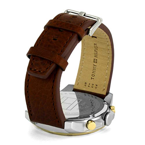 Montre - Tommy Hilfiger - 1791561 - Cuir Marron - Resistant A Leau 5 Bar - 46 Mm