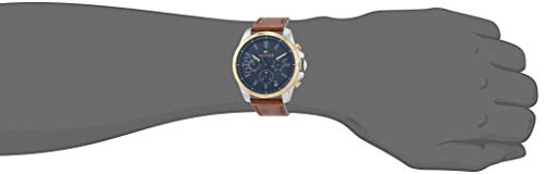 Montre - Tommy Hilfiger - 1791561 - Cuir Marron - Resistant A Leau 5 Bar - 46 Mm