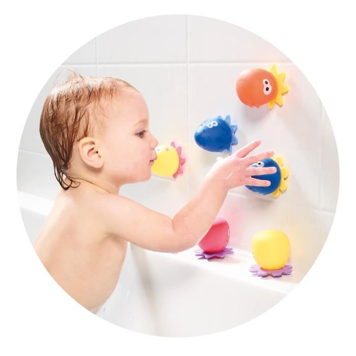 Jouet De Bain Tomy - Poulpy Et Compagnie - Maman Pieuvre Et 8 Bebe Pieuvres - Mixte - A Partir De 12 Mois