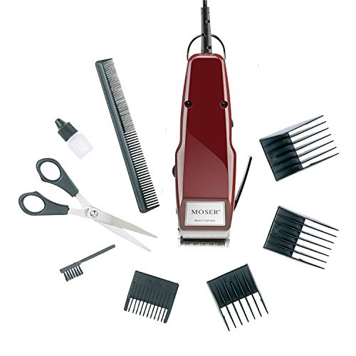 MOSER 1400 Tondeuse cheveux secteur, 4 sabots de 4,5 a 15mm