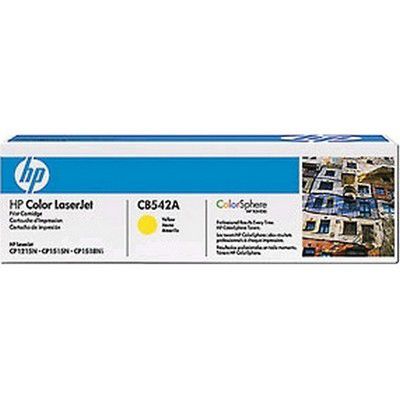 Toner Hp 125a Cb542a Jaune Cartouche Authentique Pour Imprimantes Hp Color Laserjet Cp1215cp1515cp1518cm1312mfp