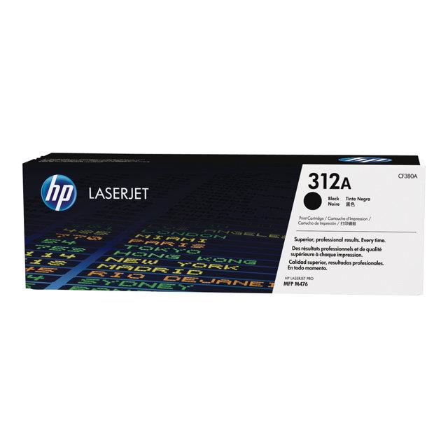HP D'origine HP Color LaserJet Pro MFP M 476 nw toner (312A / CF 380 A) noir, 2 400 pages, 3,44 centimes par page