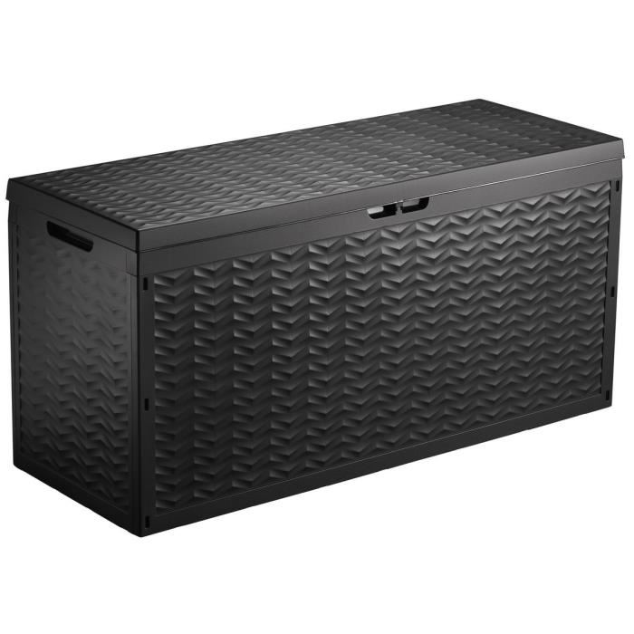 Tood Malle  / Coffre De Rangement En Resine  330 L - 120 X 45 X 60 Cm - Gris Anthracite
