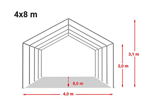 Toolport 4x8 M Tente De Reception/barnu ...